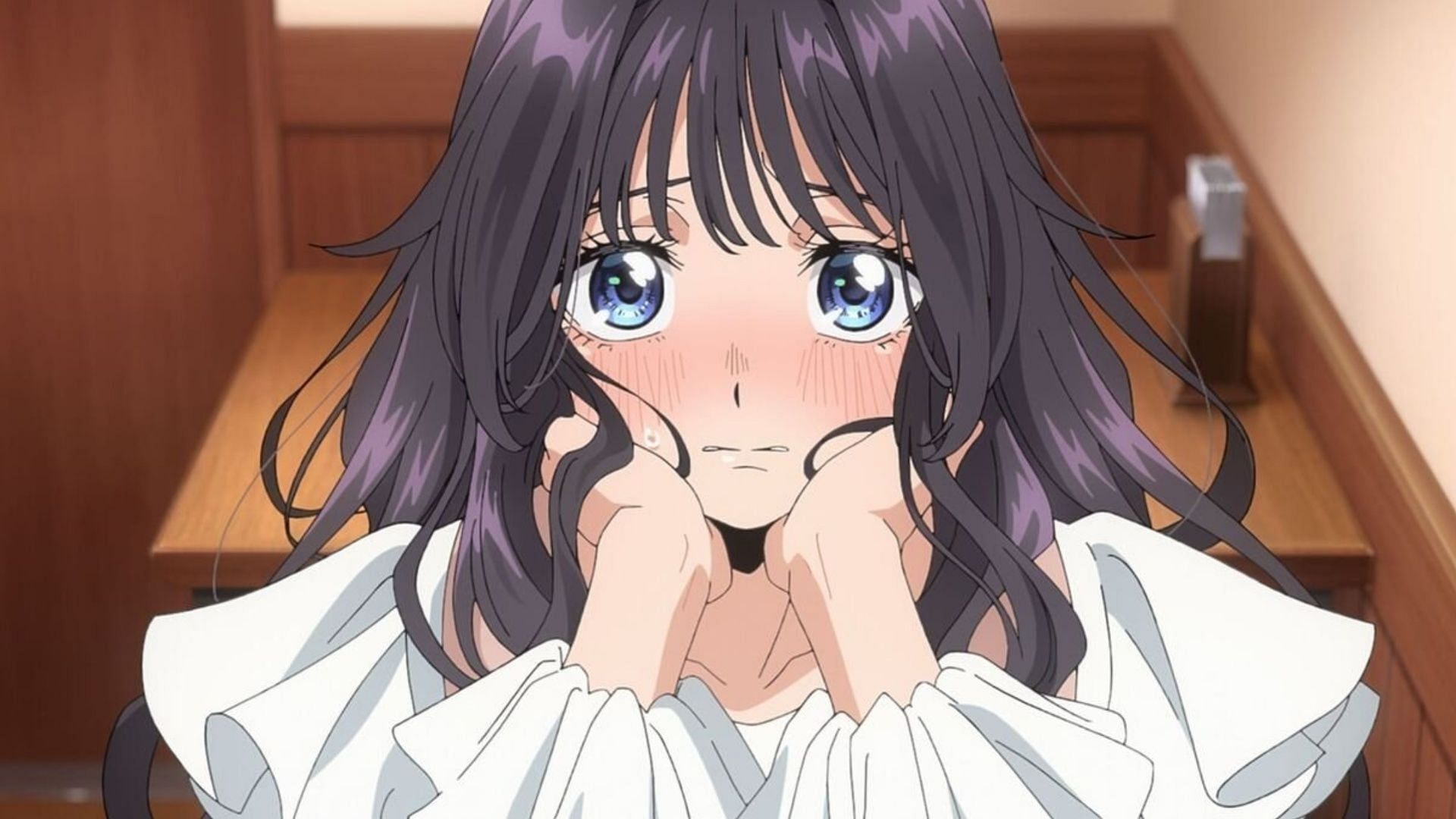 Kaoruko Waguri as seen in rom-com anime (Image via CloverWorks)